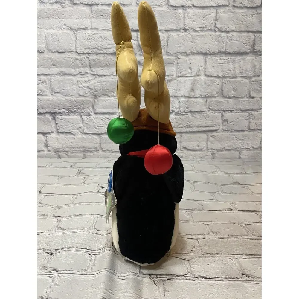 Vintage 1985 Plush Opus Penguin Christmas Reindeer Bloom County Dakin W Tags **